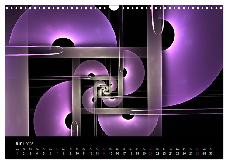 Produktbild: Die Farbe Lila (Wandkalender 2026 DIN A3 quer), CALVENDO Monatskalender
