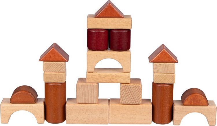Produktbild: Goki 58450 - Bausteine im Holzkasten