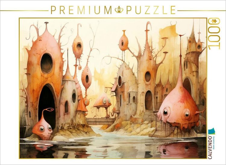 Produktbild: CALVENDO Puzzle Ein Motiv aus dem Kalender "Kuriose H&auml;user" | 1000 Teile Lege-Gr&ouml;&szlig;e 64x48cm Foto-Puzzle f&uuml;r gl&uuml;ckliche Stunden