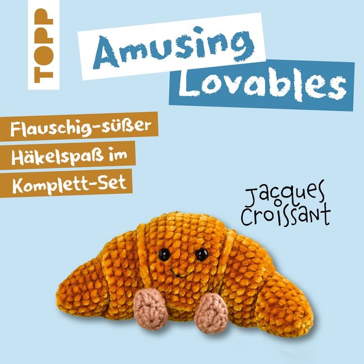 Produktbild: Amusing Lovables H&auml;kelset Jacques Croissant