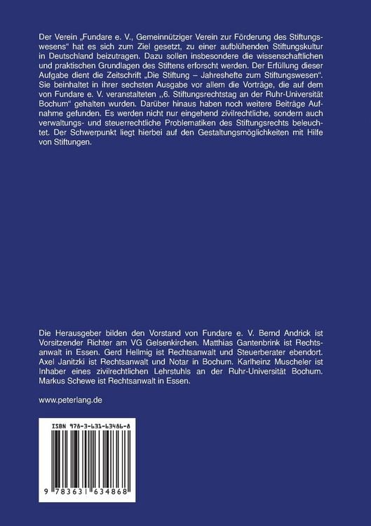 Produktbild: Die Stiftung