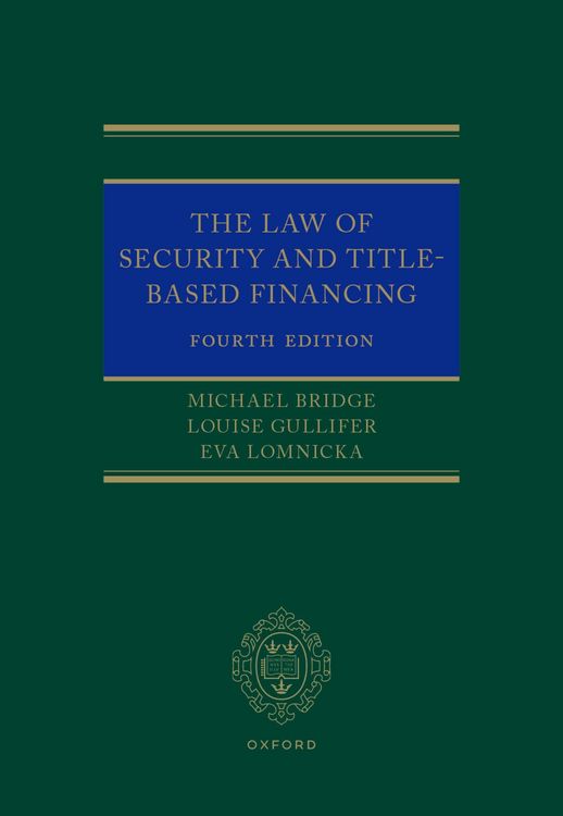Produktbild: The Law of Security and Title-Based Financing