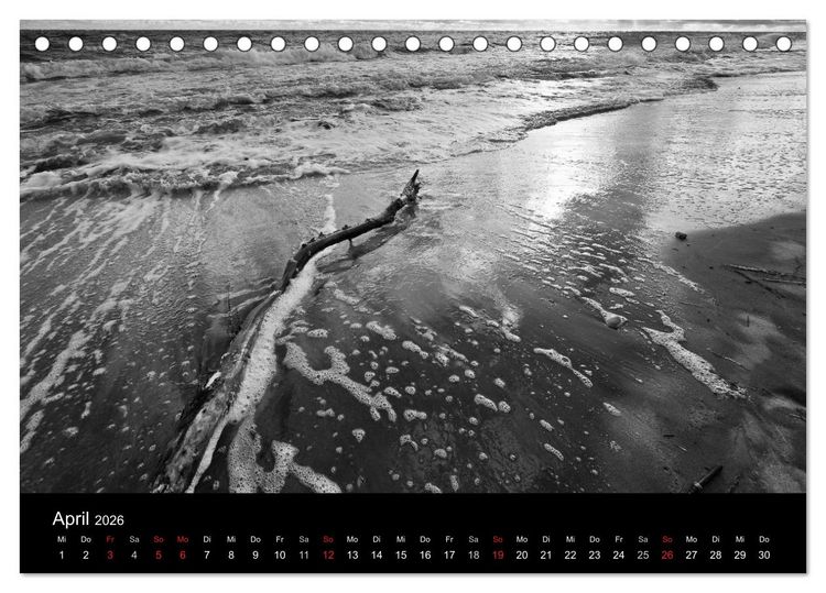 Produktbild: Strandspaziergang an der Ostsee (Tischkalender 2026 DIN A5 quer), CALVENDO Monatskalender