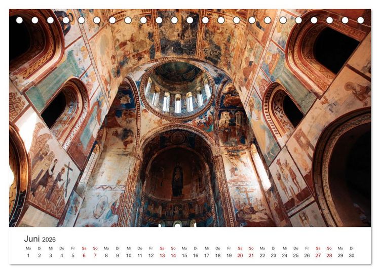 Produktbild: Georgien - Einmalige Landschaften (Tischkalender 2026 DIN A5 quer), CALVENDO Monatskalender