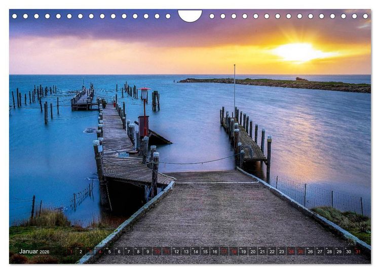 Produktbild: Sylt - Farbige Momente (Wandkalender 2026 DIN A4 quer), CALVENDO Monatskalender