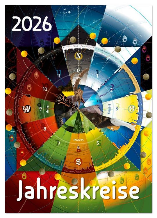 Produktbild: Jahreskreise (Wandkalender 2026 DIN A3 hoch), CALVENDO Monatskalender