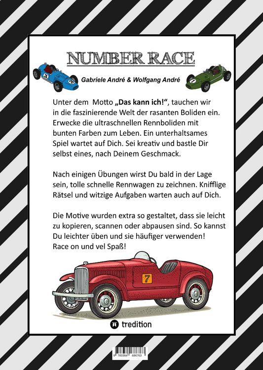 Produktbild: CRAFTBOOK - RACE ON - SPIEL - BASTELANLEITUNG - SUPER RENNWAGEN - TUTORIAL - TOLLE MOTIVE - FLITZER - KNIFFLIGE R&Auml;TSEL - STORYTELLING - &Uuml;BUNGEN