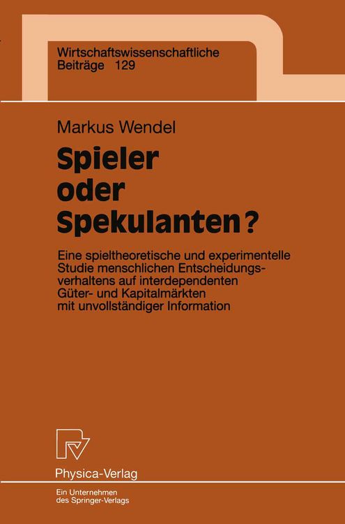 Produktbild: Spieler oder Spekulanten?