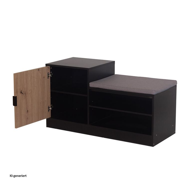 Produktbild: HTI-Living Schuhbank Dana Schwarz Schuhbank Dana Schwarz