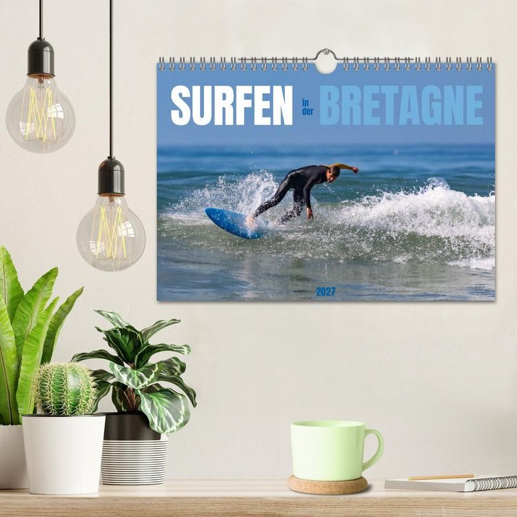 Produktbild: Surfen in der Bretagne (Wandkalender 2027 DIN A4 quer), CALVENDO Monatskalender