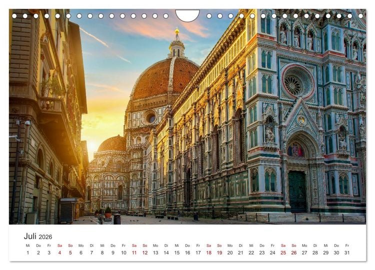 Produktbild: Florenz - Die Hauptstadt der Toskana. (Wandkalender 2026 DIN A4 quer), CALVENDO Monatskalender