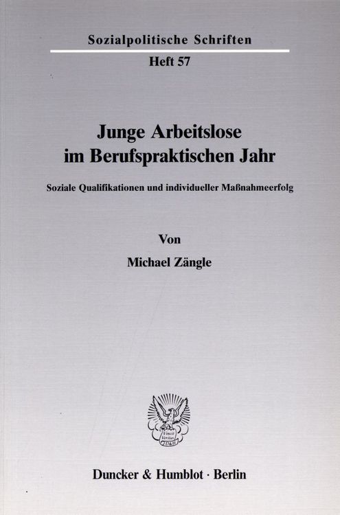 Produktbild: Junge Arbeitslose im Berufspraktischen Jahr.