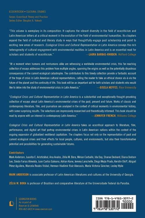 Produktbild: Ecological Crisis and Cultural Representation in Latin America