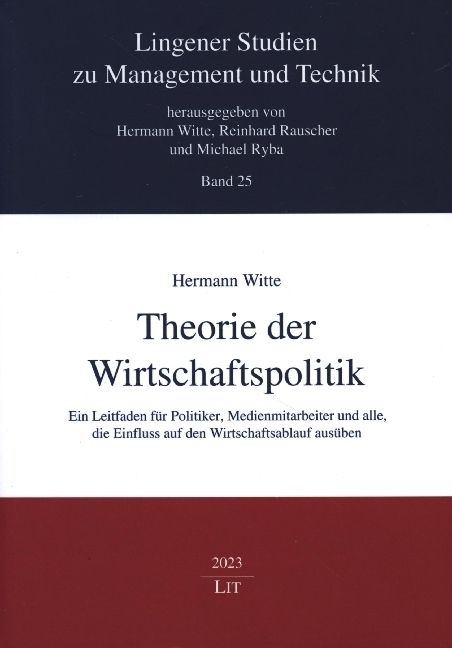 Produktbild: Witte, H: Theorie der Wirtschaftspolitik