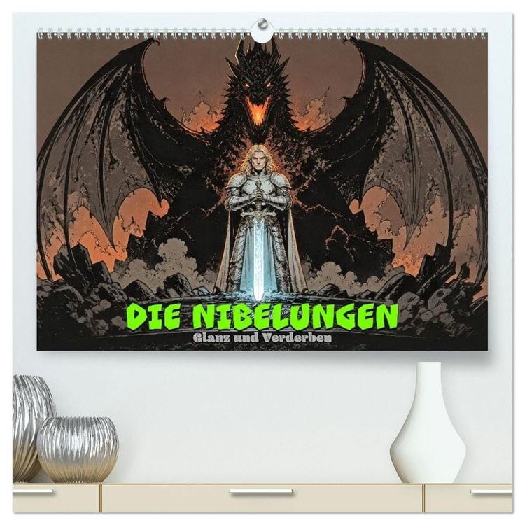 Produktbild: Die Nibelungen: Glanz und Verderben (hochwertiger Premium Wandkalender 2027 DIN A2 quer), Kunstdruck in Hochglanz