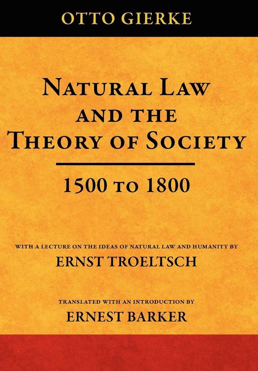 Produktbild: Natural Law and the Theory of Society 1500 to 1800