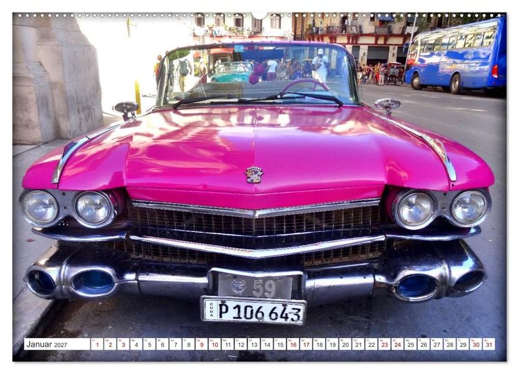 Produktbild: BEST OF CADILLAC - Traumschiff mit Bar und Flossen (Wandkalender 2027 DIN A2 quer), CALVENDO Monatskalender