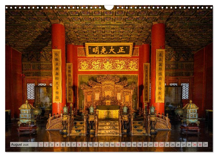 Produktbild: Metropolen Chinas - Peking, Shanghai, Hongkong (Wandkalender 2026 DIN A3 quer), CALVENDO Monatskalender