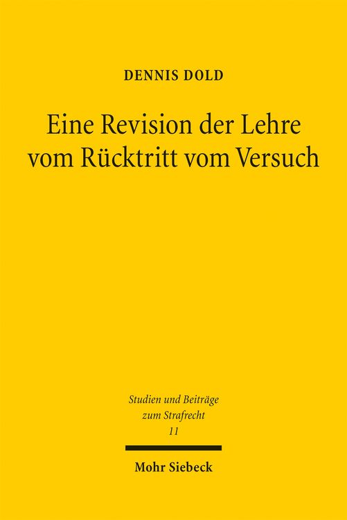 Produktbild: Eine Revision der Lehre vom R&uuml;cktritt vom Versuch