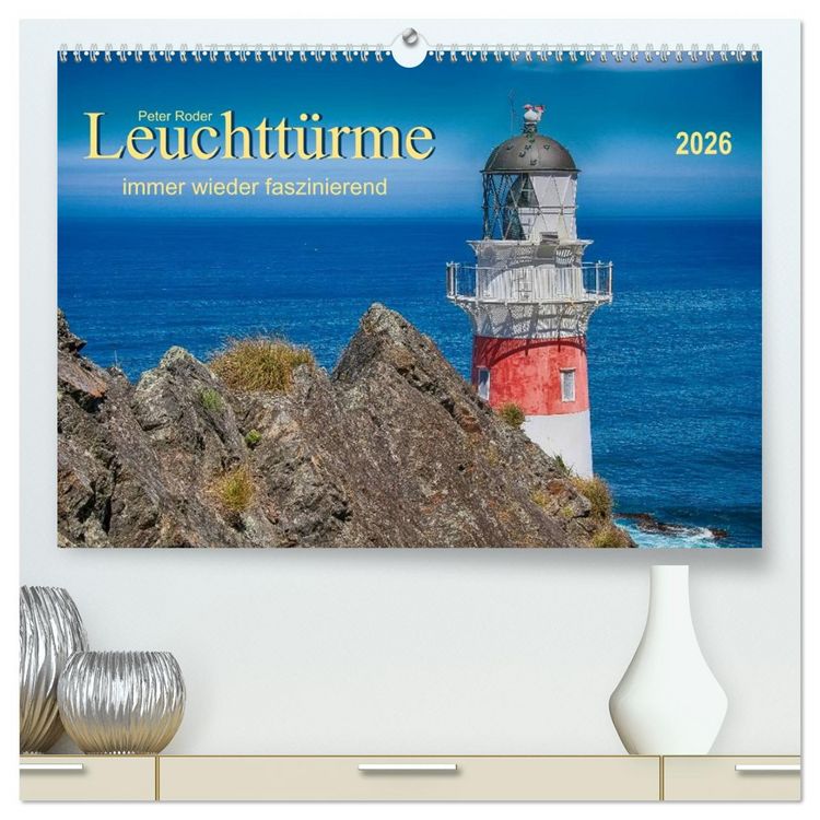 Produktbild: Leucht&uuml;rme - immer wieder faszinierend (hochwertiger Premium Wandkalender 2026 DIN A2 quer), Kunstdruck in Hochglanz