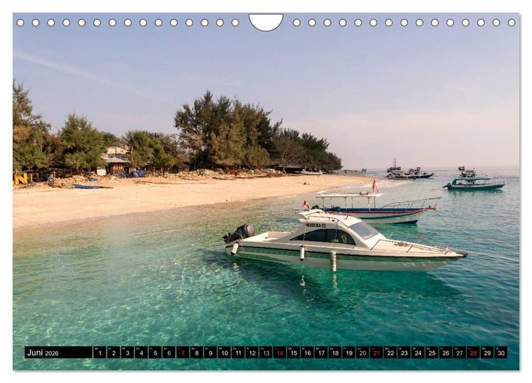 Produktbild: Indonesien: Gili Inseln (Wandkalender 2026 DIN A4 quer), CALVENDO Monatskalender
