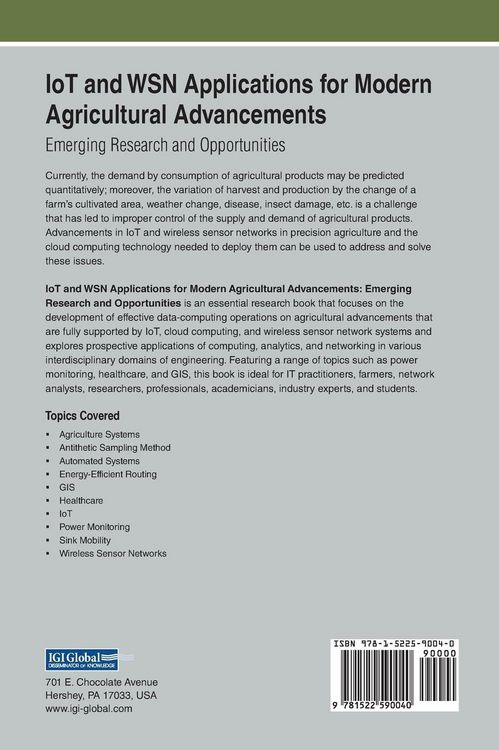 Produktbild: IoT and WSN Applications for Modern Agricultural Advancements