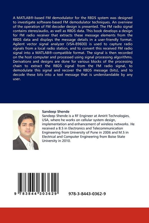 Produktbild: A MATLAB-BASED FM DEMODULATOR FOR THE RADIO BROADCAST DATA SYSTEM