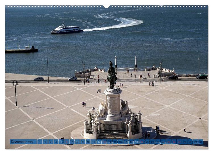 Produktbild: BlickPunkt Lissabon (hochwertiger Premium Wandkalender 2026 DIN A2 quer), Kunstdruck in Hochglanz