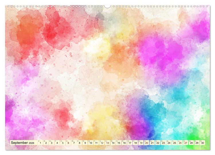 Produktbild: Kreativ-Kalender Aquarell. Bastelkalender zum Selbstgestalten (Wandkalender 2026 DIN A2 quer), CALVENDO Monatskalender