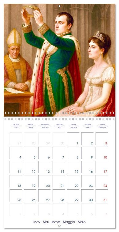 Produktbild: Napol&eacute;on Bonaparte (Calendrier mural carr&eacute; 2026 30x30 cm) Calendrier double avec une page pour vos prises de notes