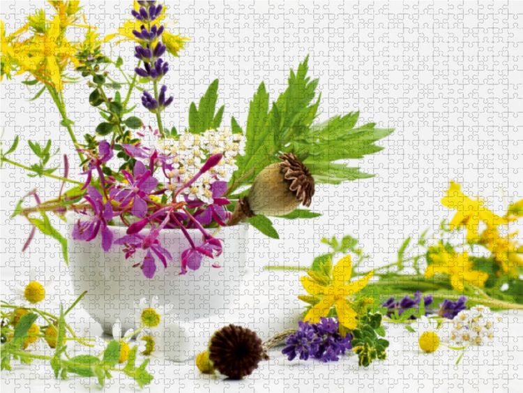 Produktbild: CALVENDO Puzzle Sommer Kr&auml;uter 1000 Teile Lege-Gr&ouml;&szlig;e 64 x 48 cm Foto-Puzzle Bild von Avianaarts Design Fotografie by Tanja Riedel