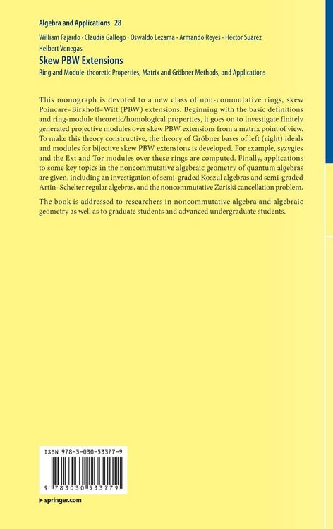 Produktbild: Skew PBW Extensions