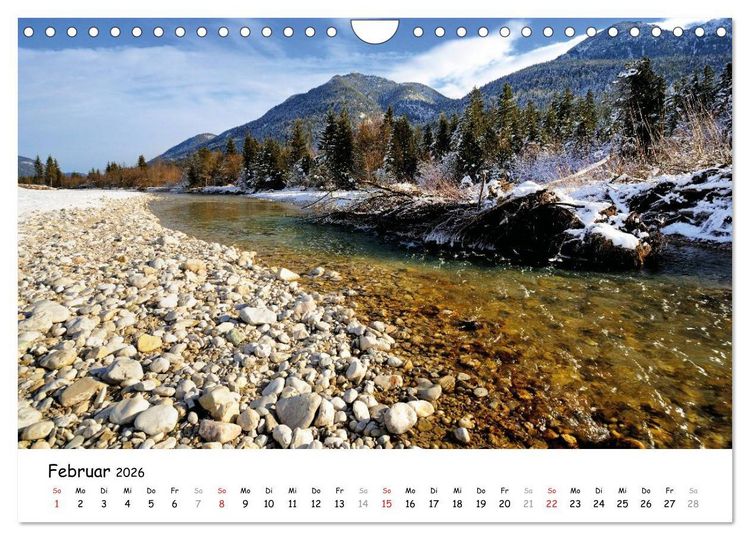 Produktbild: Wundersch&ouml;nes Isartal 2026 (Wandkalender 2026 DIN A4 quer), CALVENDO Monatskalender