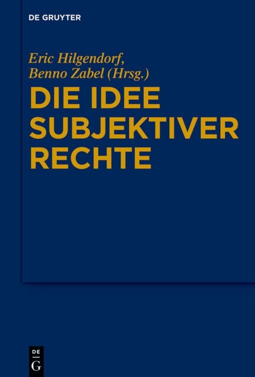Produktbild: Die Idee subjektiver Rechte