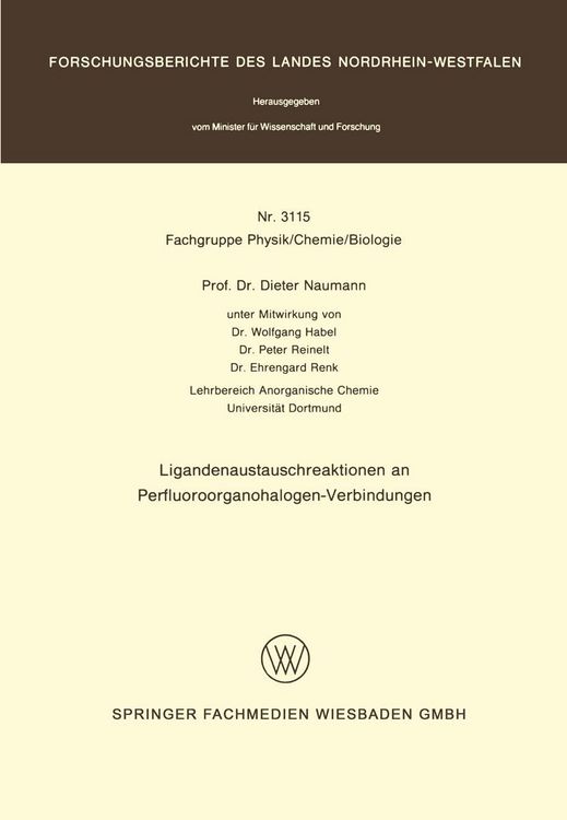 Produktbild: Ligandenaustauschreaktionen an Perfluoroorganohalogen-Verbindungen