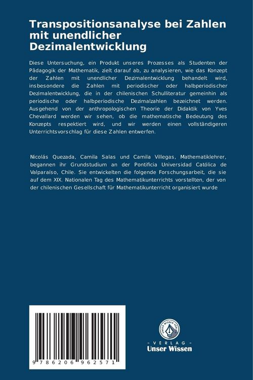 Produktbild: Transpositionsanalyse bei Zahlen mit unendlicher Dezimalentwicklung