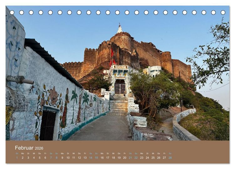 Produktbild: Jodhpur: Die blaue Stadt in Indien (Tischkalender 2026 DIN A5 quer), CALVENDO Monatskalender