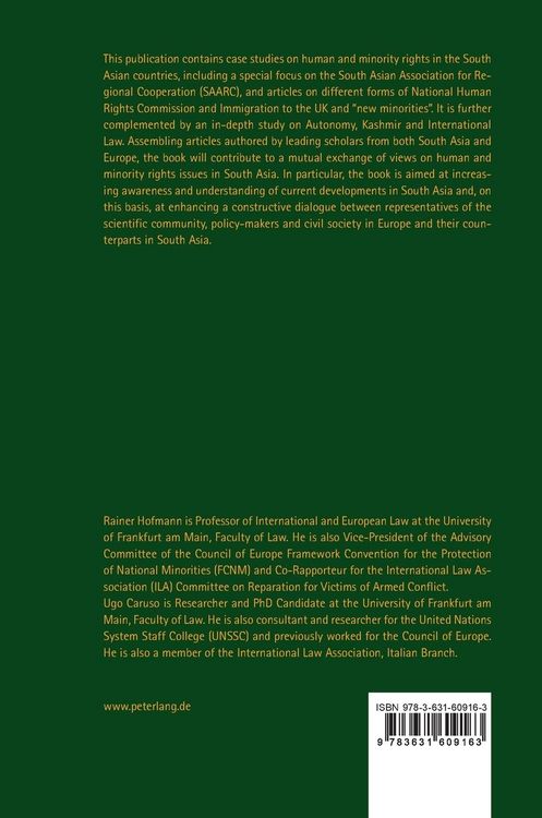 Produktbild: Minority Rights in South Asia