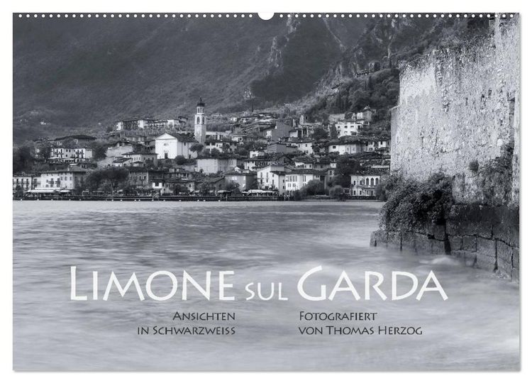 Produktbild: Limone sul Garda schwarzwei&szlig; (Wandkalender 2026 DIN A2 quer), CALVENDO Monatskalender