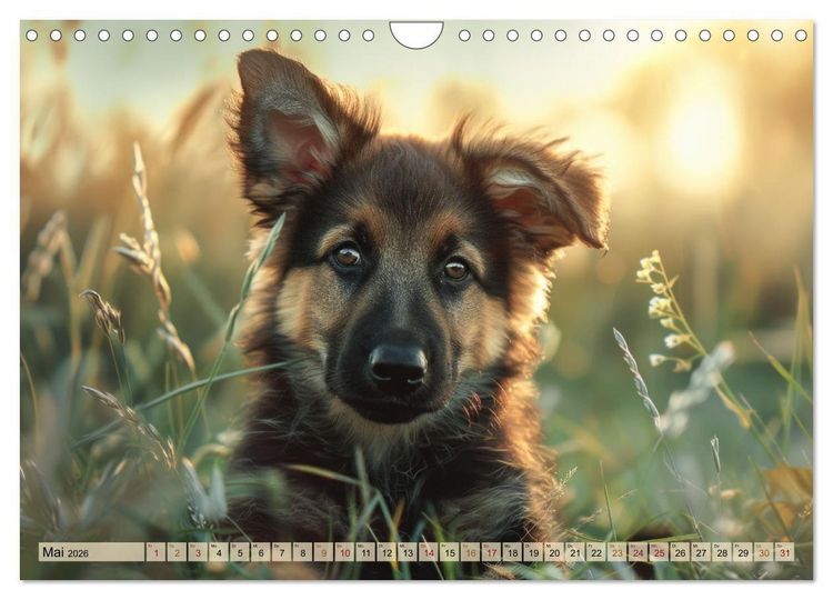 Produktbild: Welpenzauber: Ein Kalender zum Verlieben (Wandkalender 2026 DIN A4 quer), CALVENDO Monatskalender
