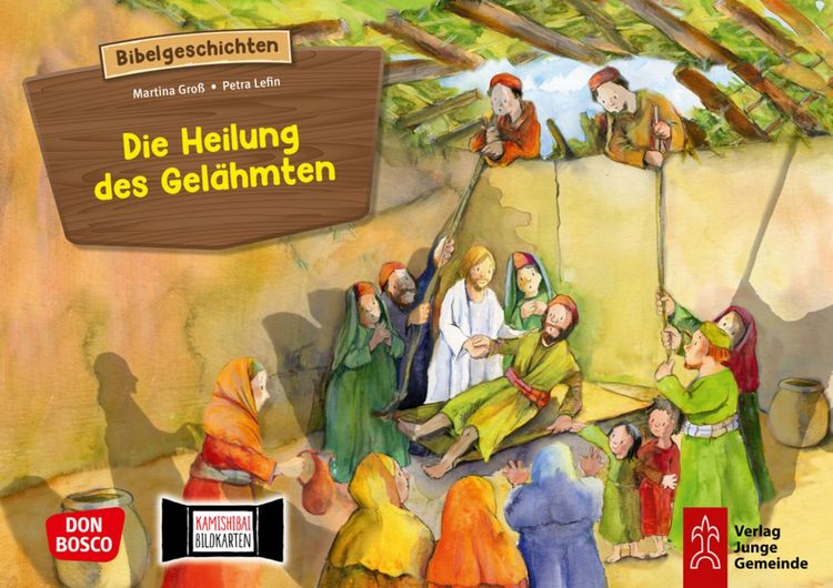 Produktbild: Die Heilung des Gel&auml;hmten. Kamishibai Bildkartenset.