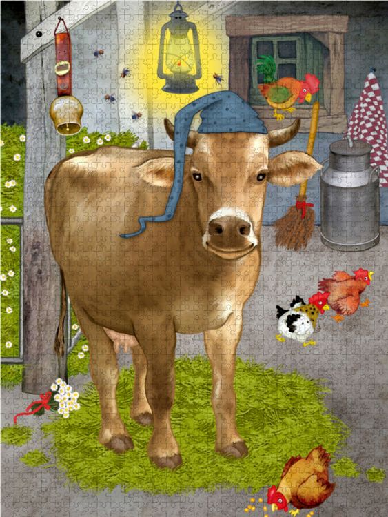 Produktbild: CALVENDO Puzzle Meine Kuh Berta | 2000 Teile Lege-Gr&ouml;&szlig;e 90x67cm Foto-Puzzle f&uuml;r gl&uuml;ckliche Stunden