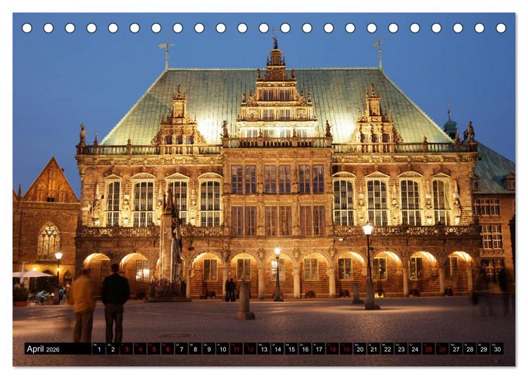 Produktbild: Deutsche Hansest&auml;dte (Tischkalender 2026 DIN A5 quer), CALVENDO Monatskalender
