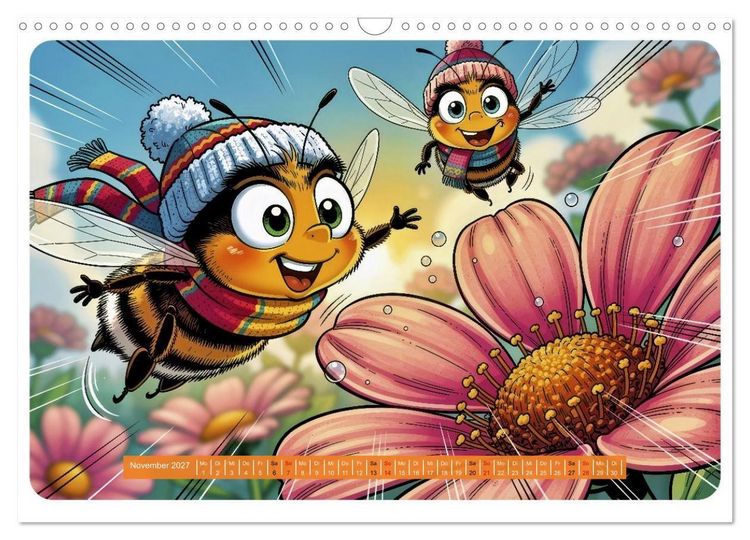 Produktbild: Lustige Bienchen - Comic (Wandkalender 2027 DIN A3 quer), CALVENDO Monatskalender
