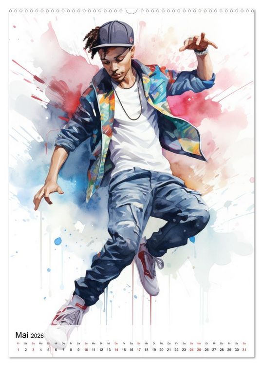 Produktbild: Hip Hop Boys. Dynamik und Energie (Wandkalender 2026 DIN A2 hoch), CALVENDO Monatskalender