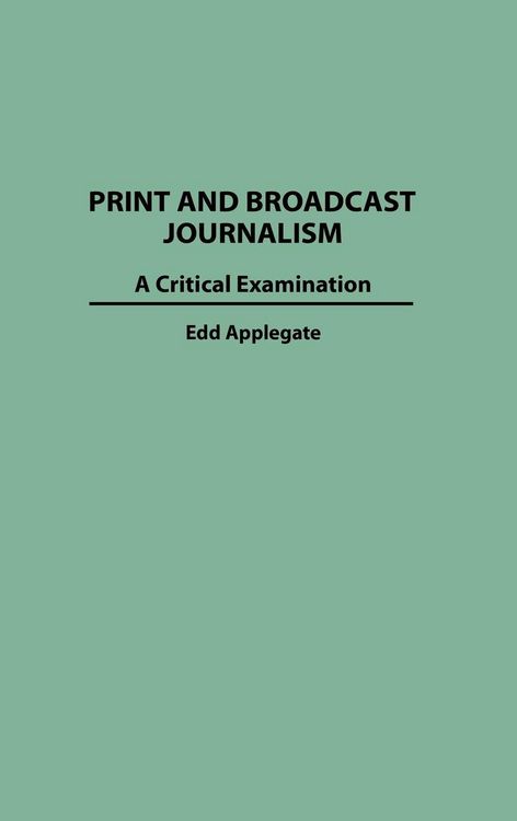 Produktbild: Print and Broadcast Journalism