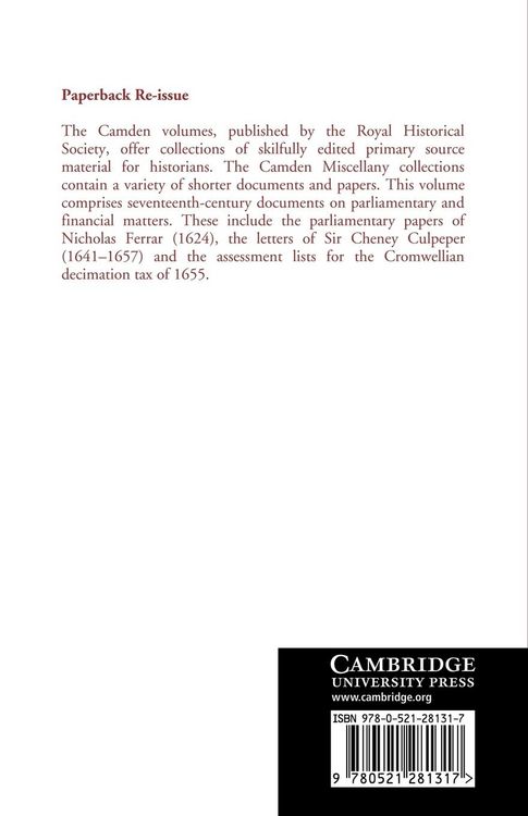Produktbild: Seventeenth-Century Parliamentary and Financial Papers