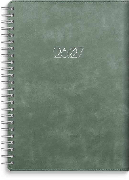 Produktbild: Kalender 26/27 Senator A5 Twist Gr&uuml;n
