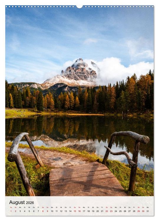 Produktbild: Die Dolomiten - Berge, die begeistern (Wandkalender 2026 DIN A2 hoch), CALVENDO Monatskalender