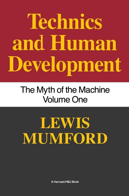 Produktbild: Technics and Human Development